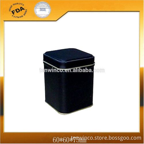 Square Tea Tin Can